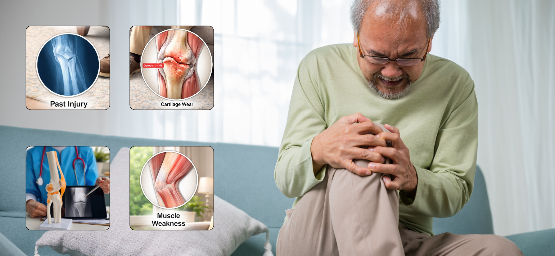 Knee Pain in Old Age – Causes and Care for Elderly