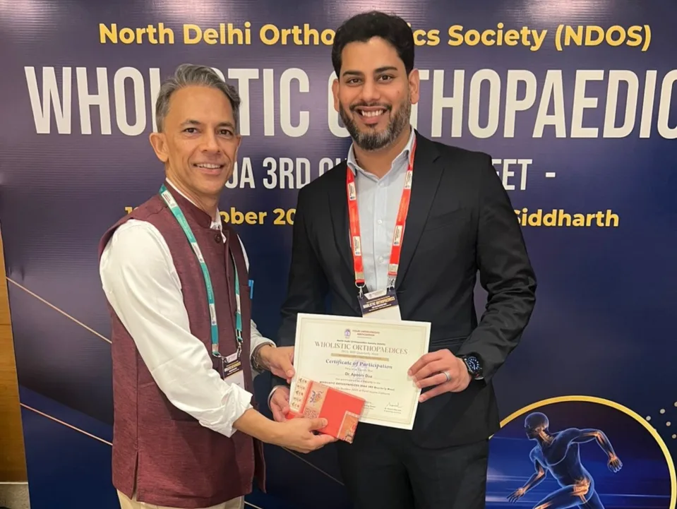 Awarded for excellence in orthopedic care